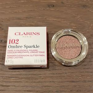 NIB NWT Clarins Ombré Sparkle PowderEyeshadow Glitter Finish Long-lasting Peach